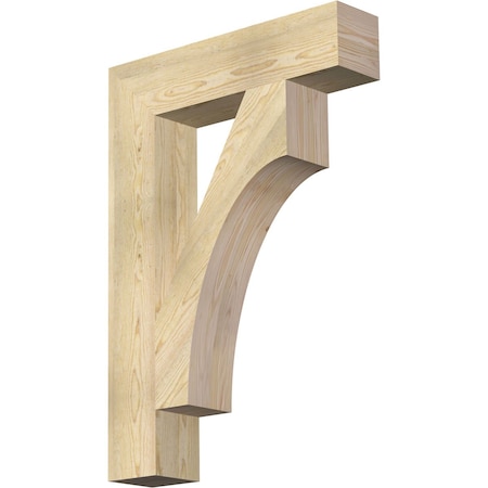 Ekena Millwork Westlake Block Rough Sawn Bracket, Douglas Fir, 6"W x 28"D x 40"H BKT06X28X40WTL05RDF